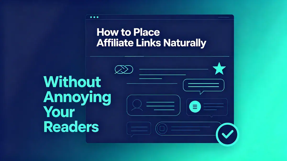 How to place affiliate links naturally without annoying your readers